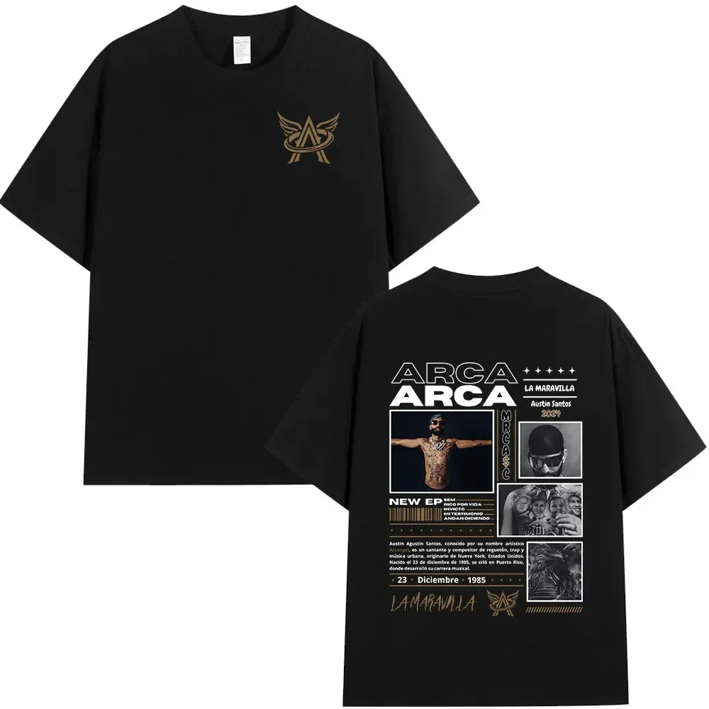 Rapper Arcangel Album T shirt Mens Women Clothing Hip Hop Fashion Oversized Short Sleeve T-shirt Casual Cotton T-shirts Fan Gift