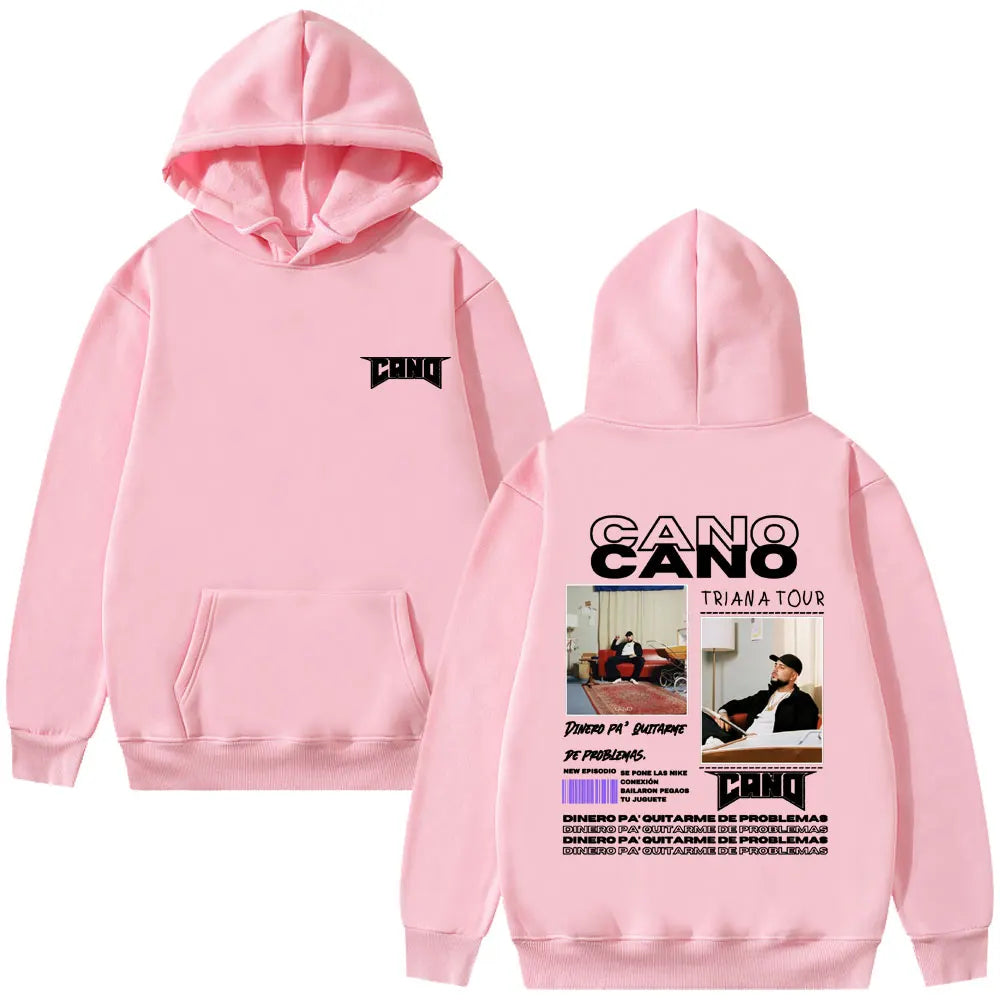 Rapper Cano Triana Tour Album 2025 Hoodies Men Women Fashion Hip Hop Street Sweatshirt Men's Oversized Hoodie Vintage Streetwear