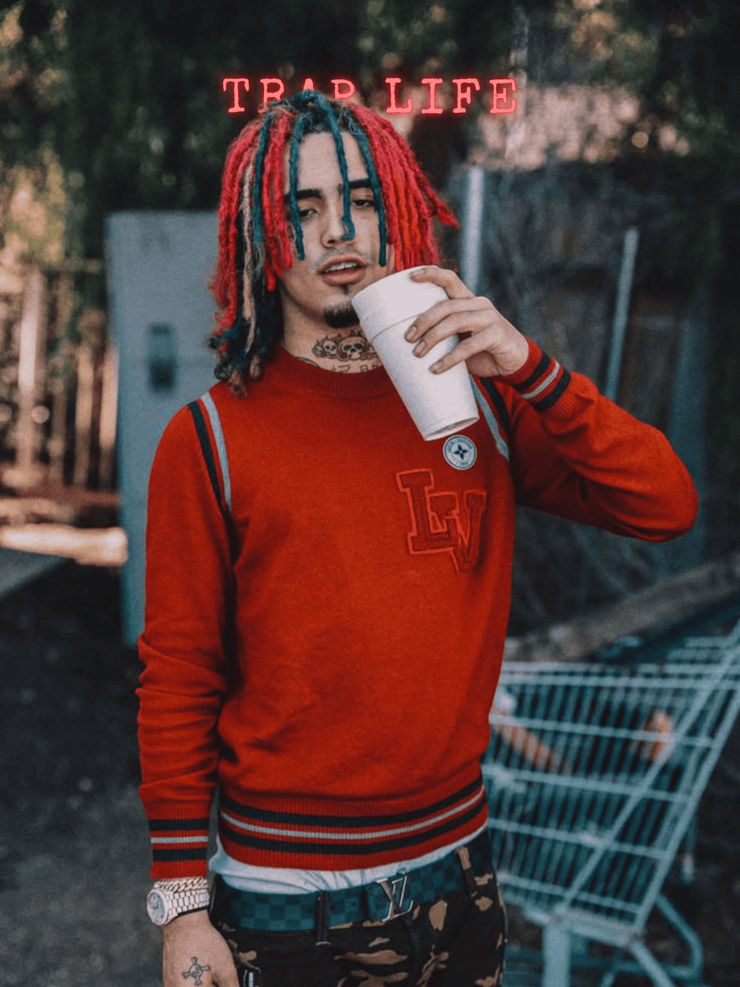 Cuadro Lil Pump "Trap Life"