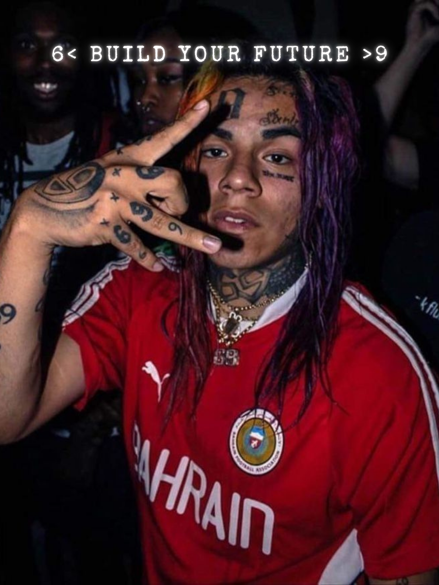 Cuadro 6ix9ine "6< Build Your Future >9"