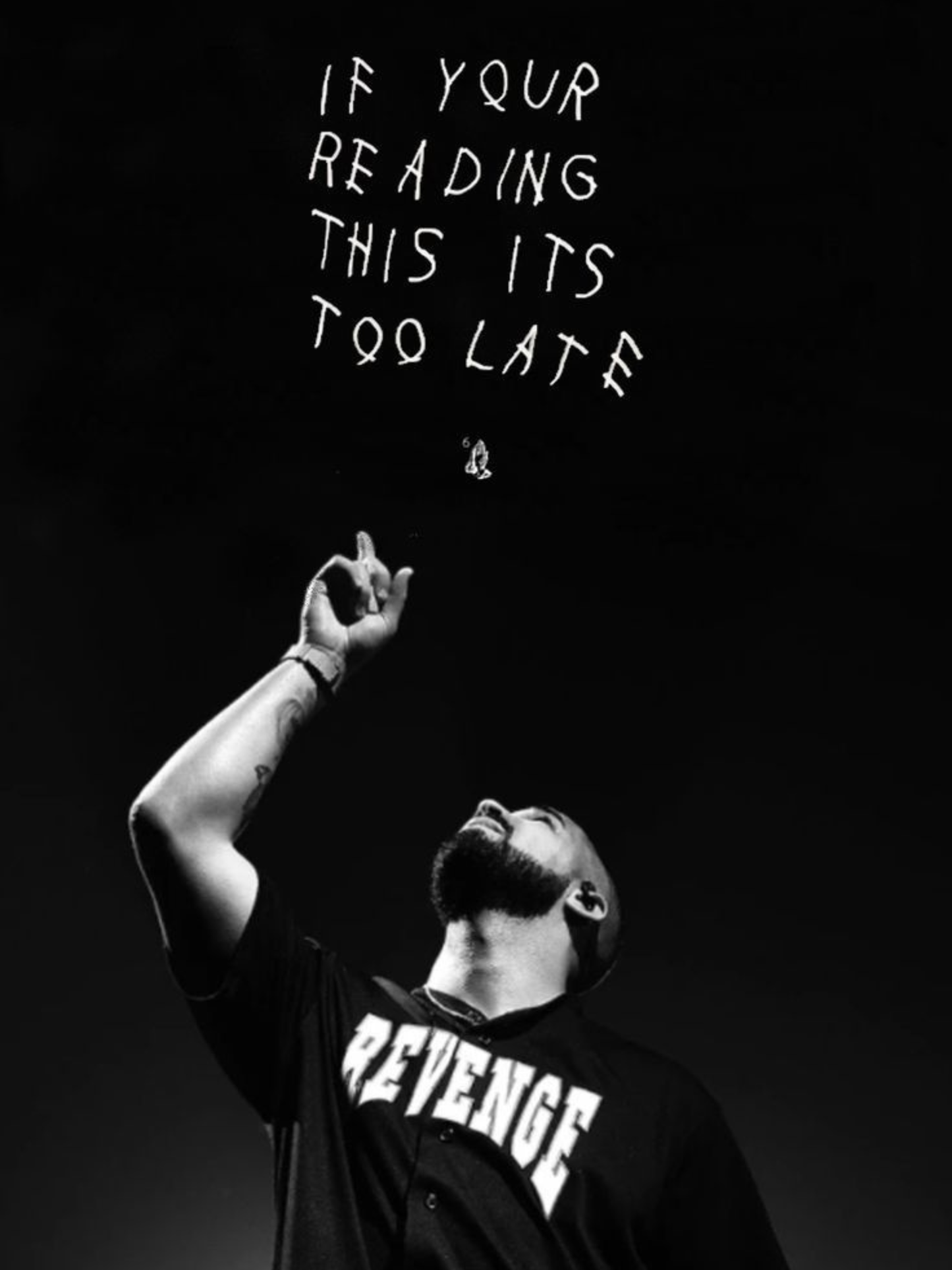Cuadro Drake "If You Reading This Is Too Late"