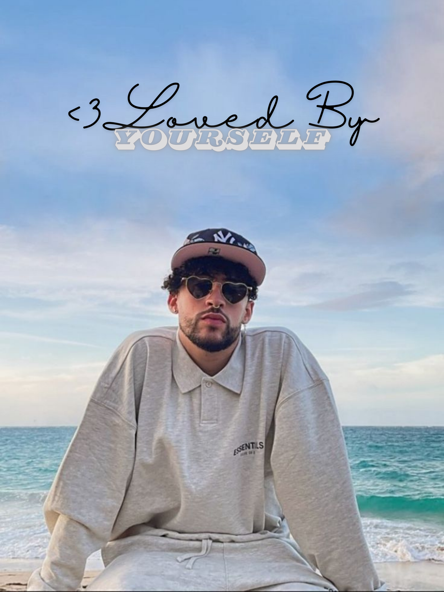 Cuadro Bad Bunny "<3 Loved By Yourself"