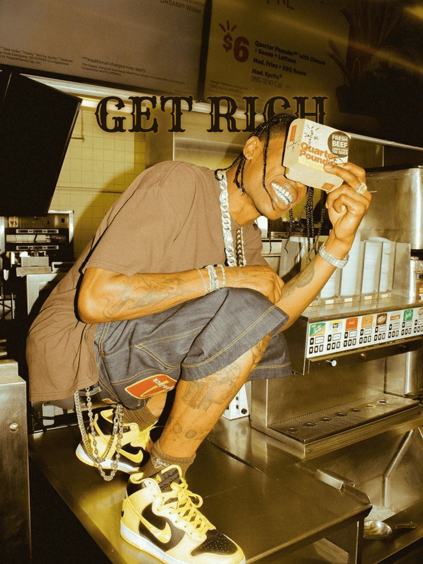 Cuadro Travis Scott "Get Rich"