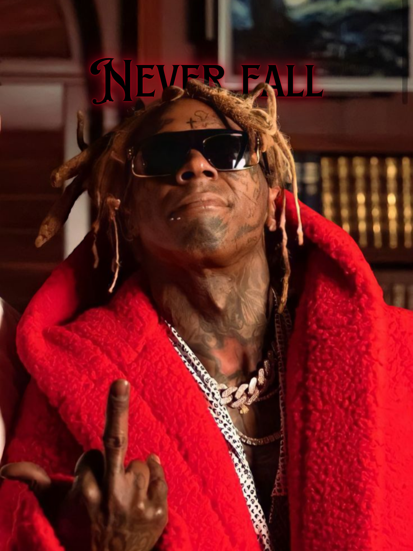 Cuadro Lil Wayne "Never Fall"
