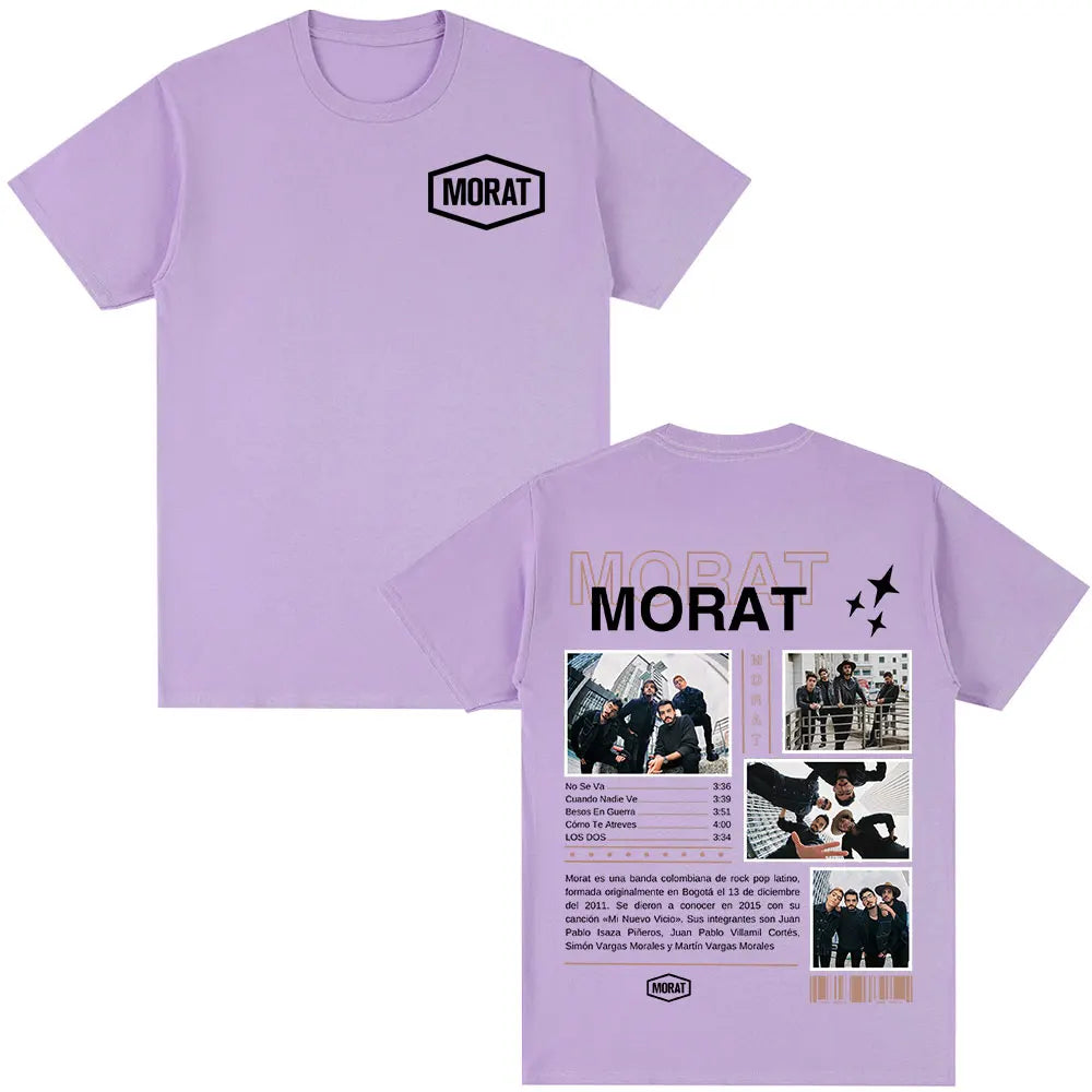 Morat Band Graphic T-shirts Men Women Clothing Fashion Hip Hop T-shirt Casual Cotton Oversized Short Sleeve T Shirts Streetwear