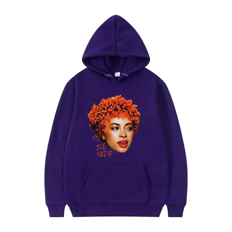 Rapper Ice Spice Certified Munch Graphic Hoodies for Men Women Fashion Hip Hop Aesthetic Hoodie Casual Sweatshirt Y2K Streetwear