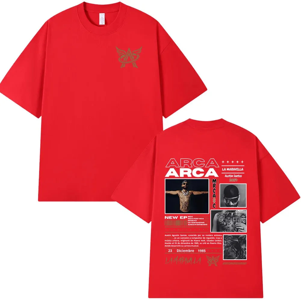 Rapper Arcangel Album T shirt Mens Women Clothing Hip Hop Fashion Oversized Short Sleeve T-shirt Casual Cotton T-shirts Fan Gift