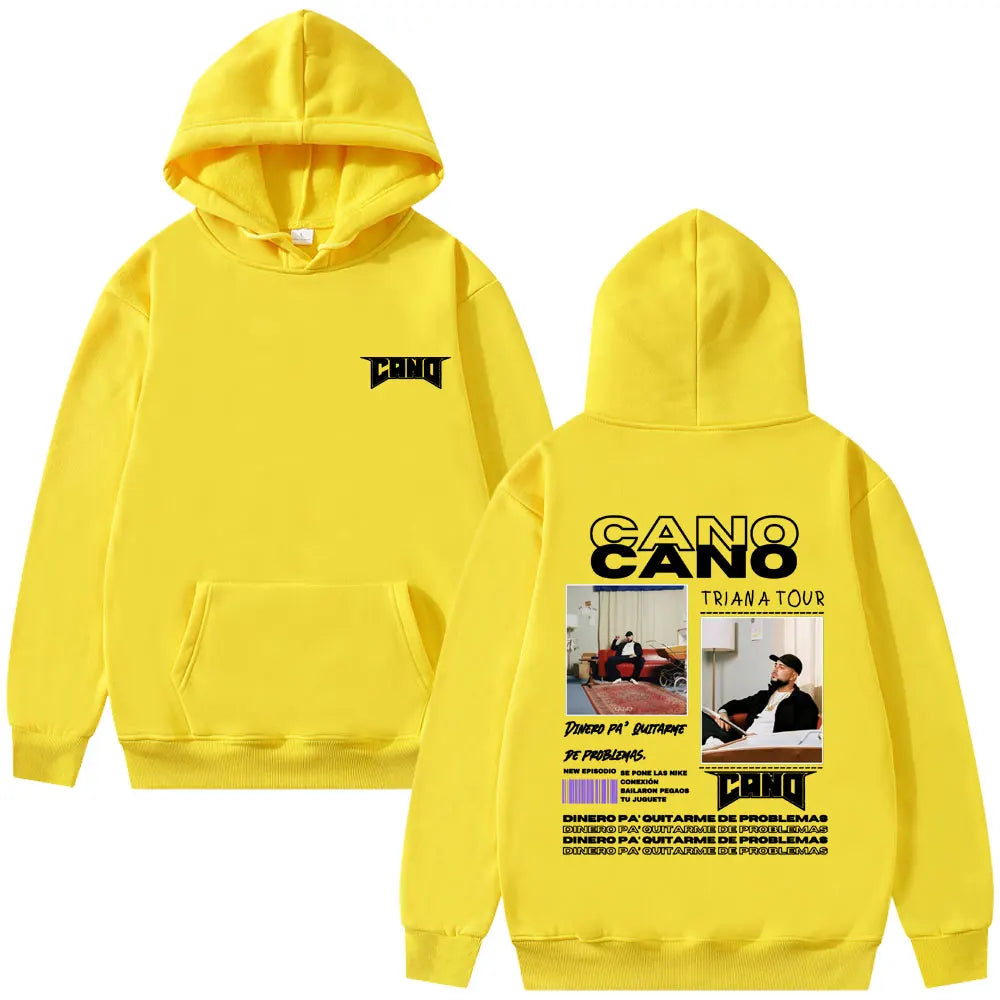 Rapper Cano Triana Tour Album 2025 Hoodies Men Women Fashion Hip Hop Street Sweatshirt Men's Oversized Hoodie Vintage Streetwear