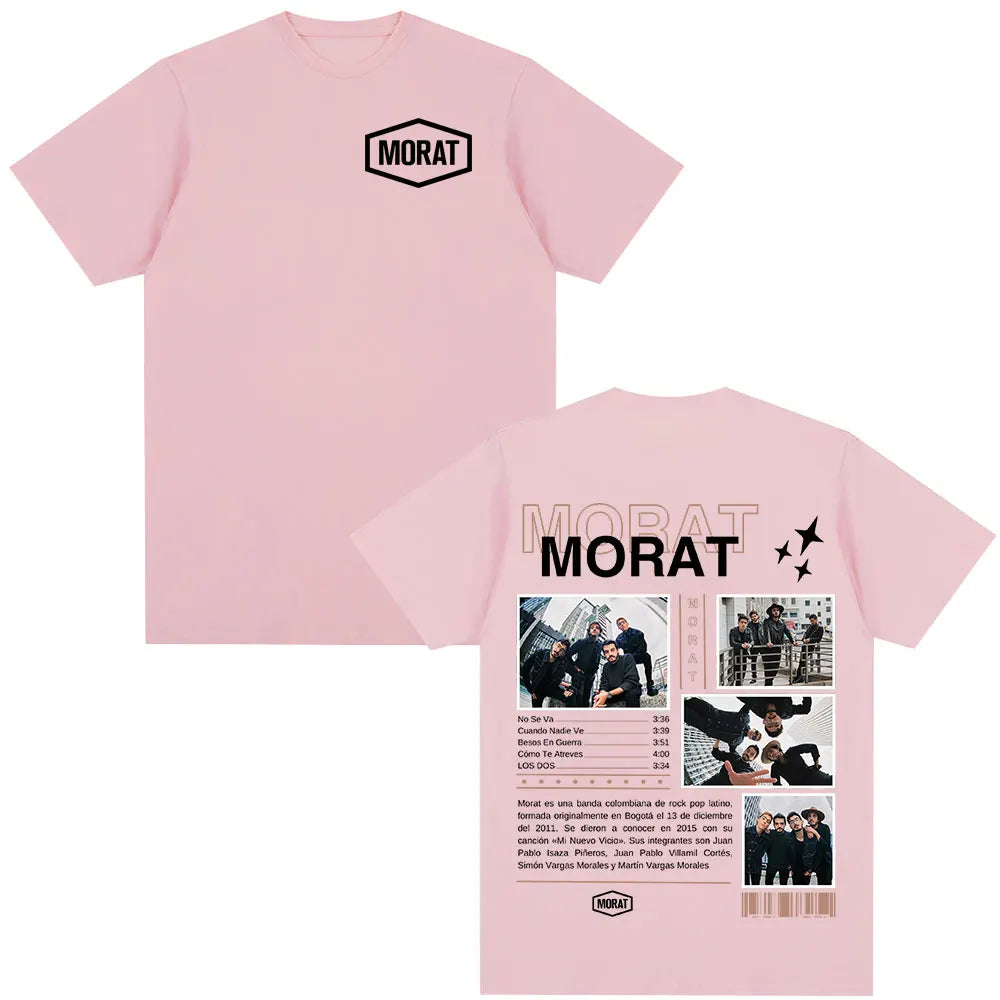 Morat Band Graphic T-shirts Men Women Clothing Fashion Hip Hop T-shirt Casual Cotton Oversized Short Sleeve T Shirts Streetwear