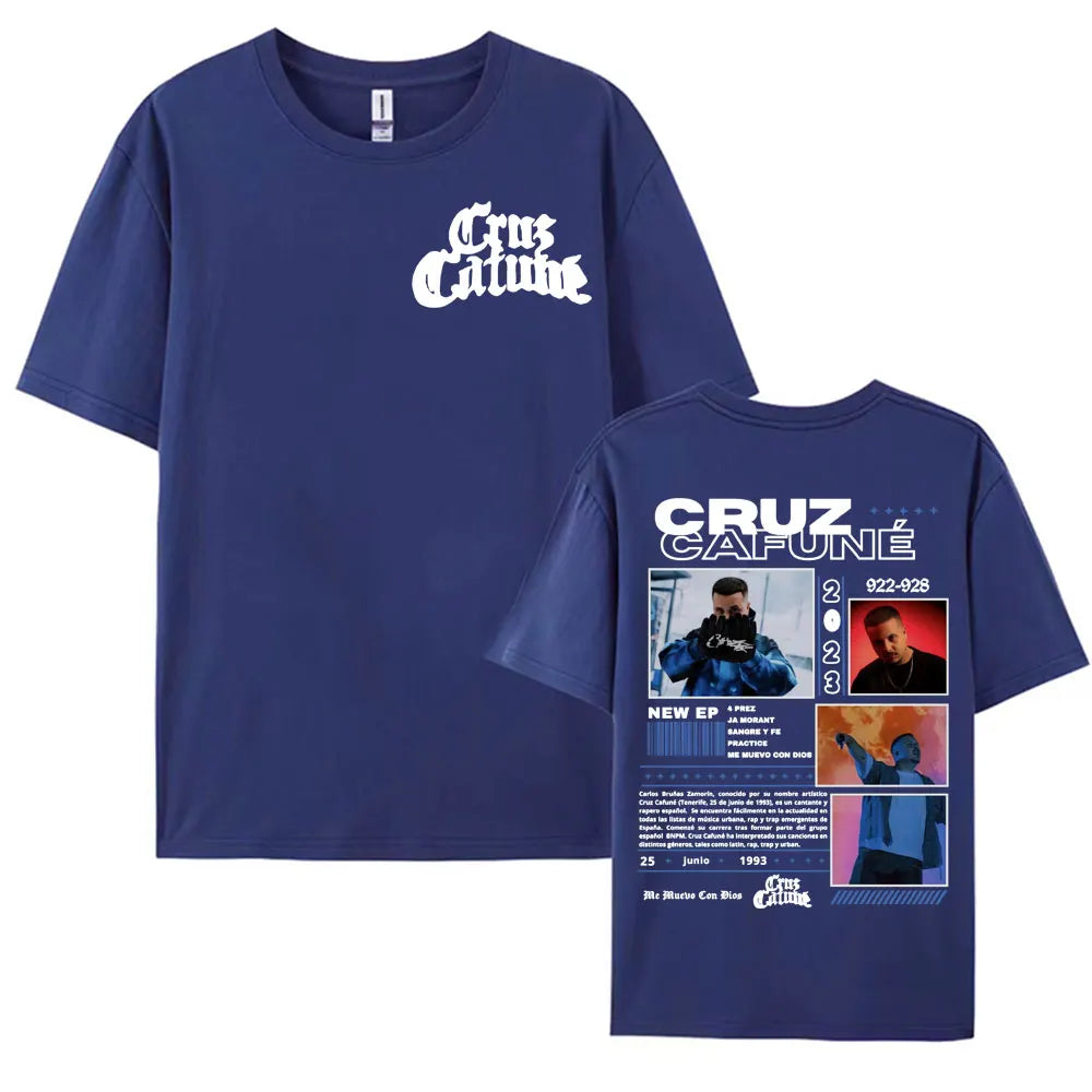 Rapper Cruz 922-928 Album Tour Merch T-shirt Men's Clothing Hip Hop Vintage Fashion T Shirts Summer O-Neck Tops Casual T Shirt