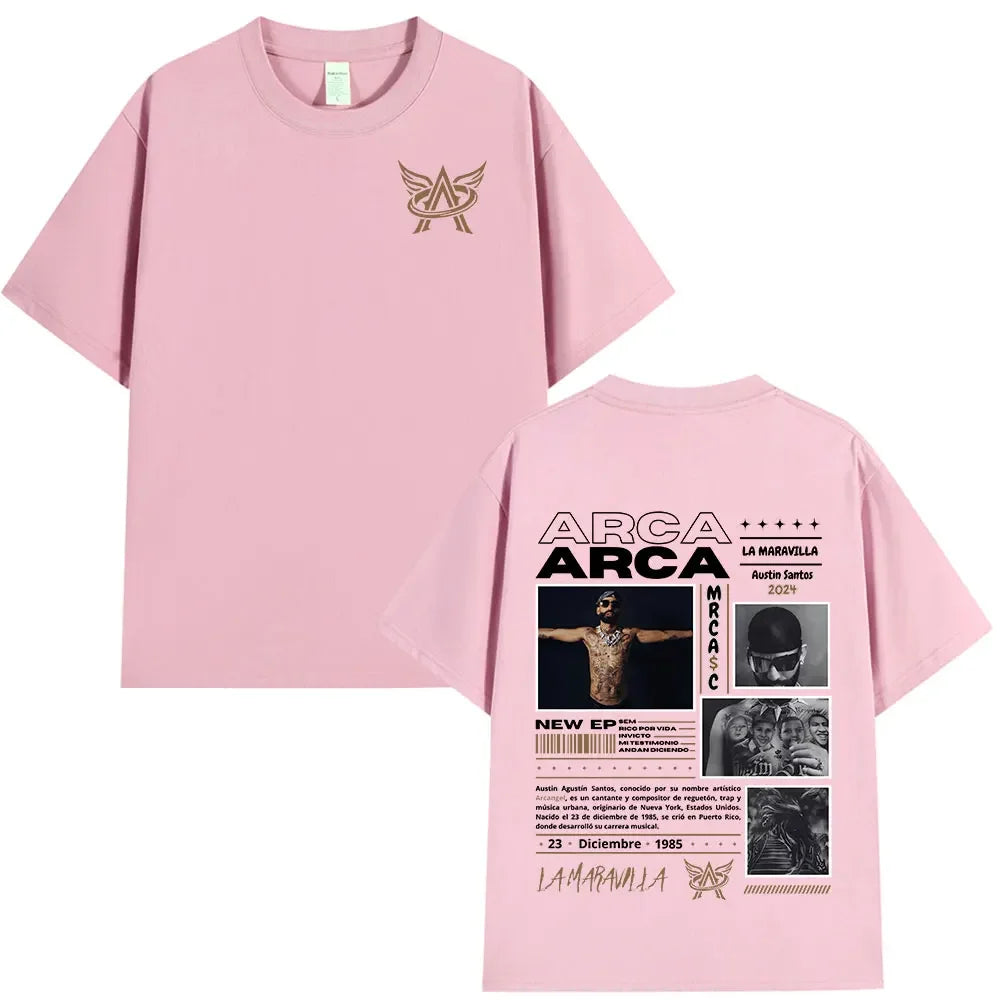 Rapper Arcangel Album T shirt Mens Women Clothing Hip Hop Fashion Oversized Short Sleeve T-shirt Casual Cotton T-shirts Fan Gift