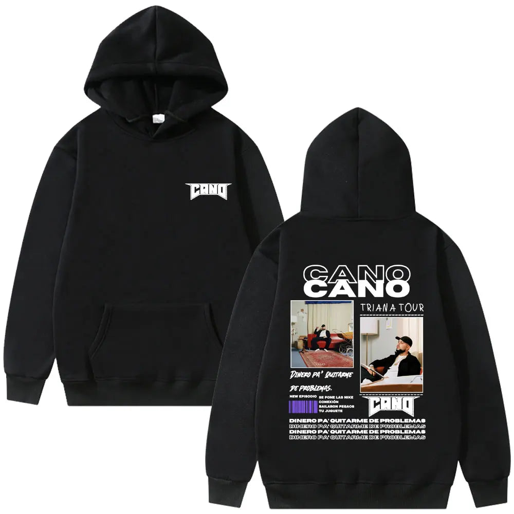 Rapper Cano Triana Tour Album 2025 Hoodies Men Women Fashion Hip Hop Street Sweatshirt Men's Oversized Hoodie Vintage Streetwear