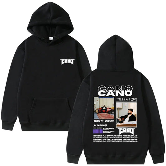 Rapper Cano Triana Tour Album 2025 Hoodies Men Women Fashion Hip Hop Street Sweatshirt Men's Oversized Hoodie Vintage Streetwear