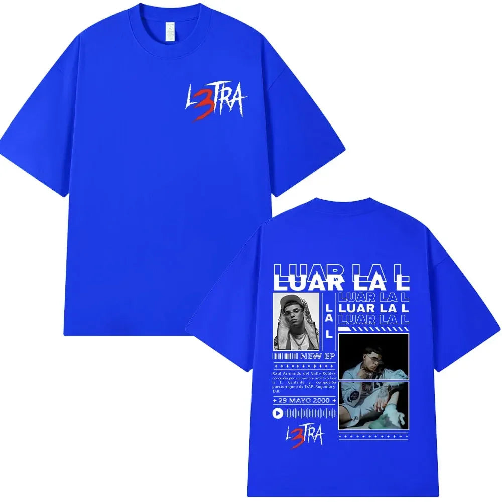 Rapper Luar La L L3TRA T shirt Men Women Hip Hop Fashion Short Sleeve T-shirts 100% Cotton Casual Oversized Tee Shirt Streetwear