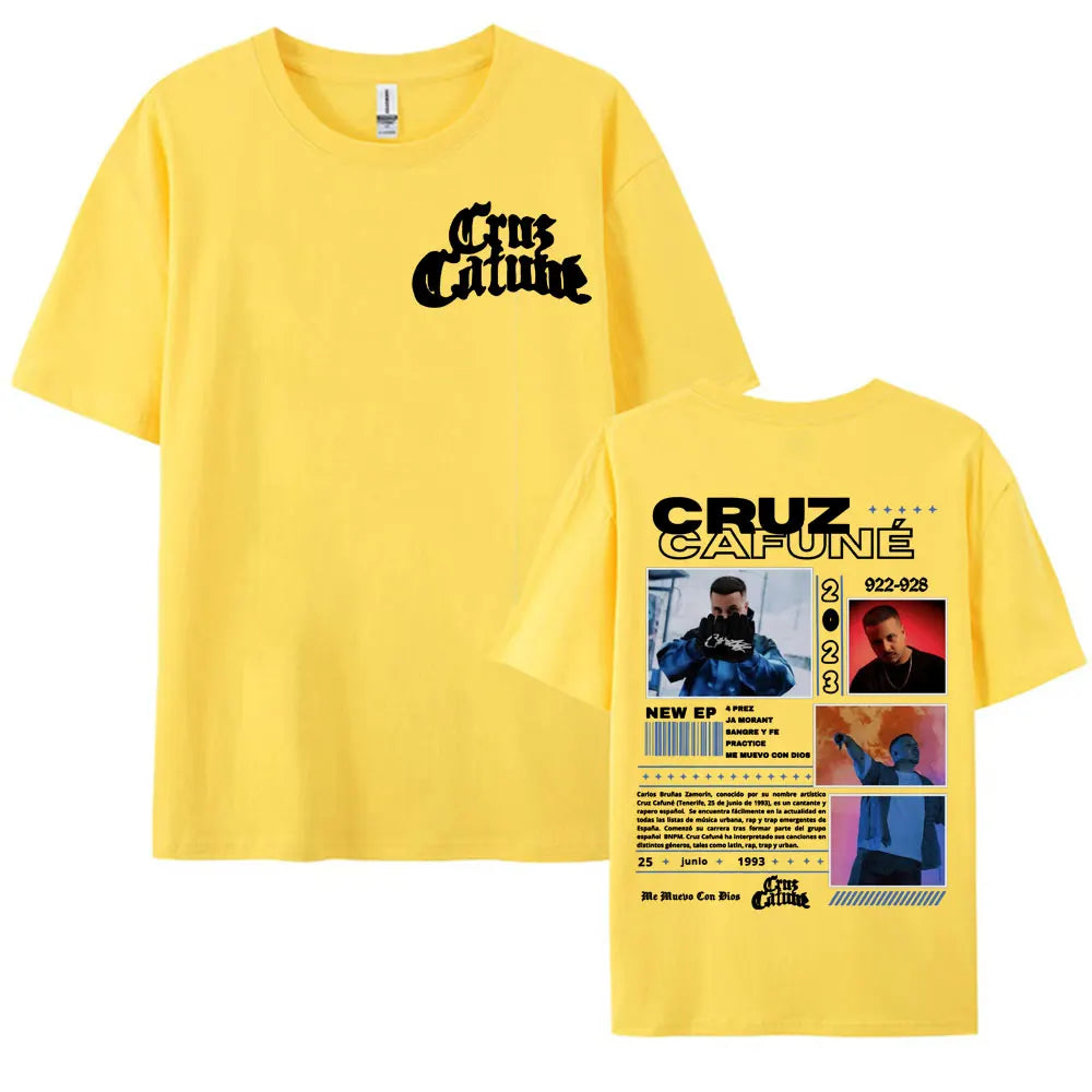 Rapper Cruz 922-928 Album Tour Merch T-shirt Men's Clothing Hip Hop Vintage Fashion T Shirts Summer O-Neck Tops Casual T Shirt