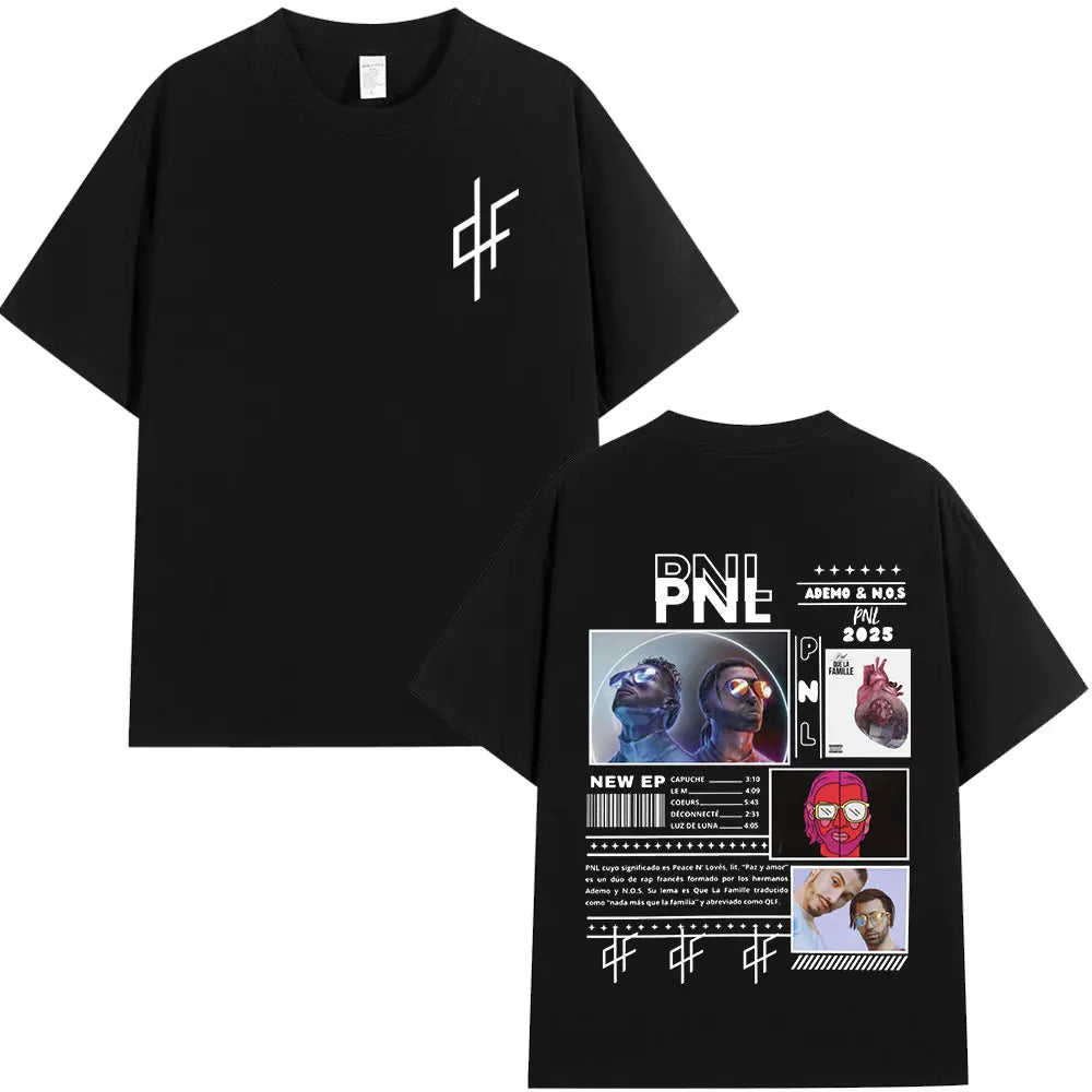 Le Monde Chico T Shirt PNL Album French Rapper Graphic Print T-shirt Men Women Hip Hop Fashion Short Sleeve Tee Shirt Streetwear