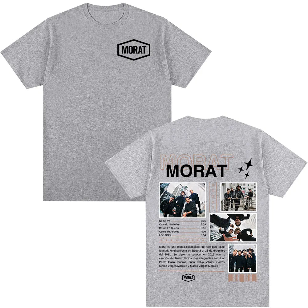 Morat Band Graphic T-shirts Men Women Clothing Fashion Hip Hop T-shirt Casual Cotton Oversized Short Sleeve T Shirts Streetwear