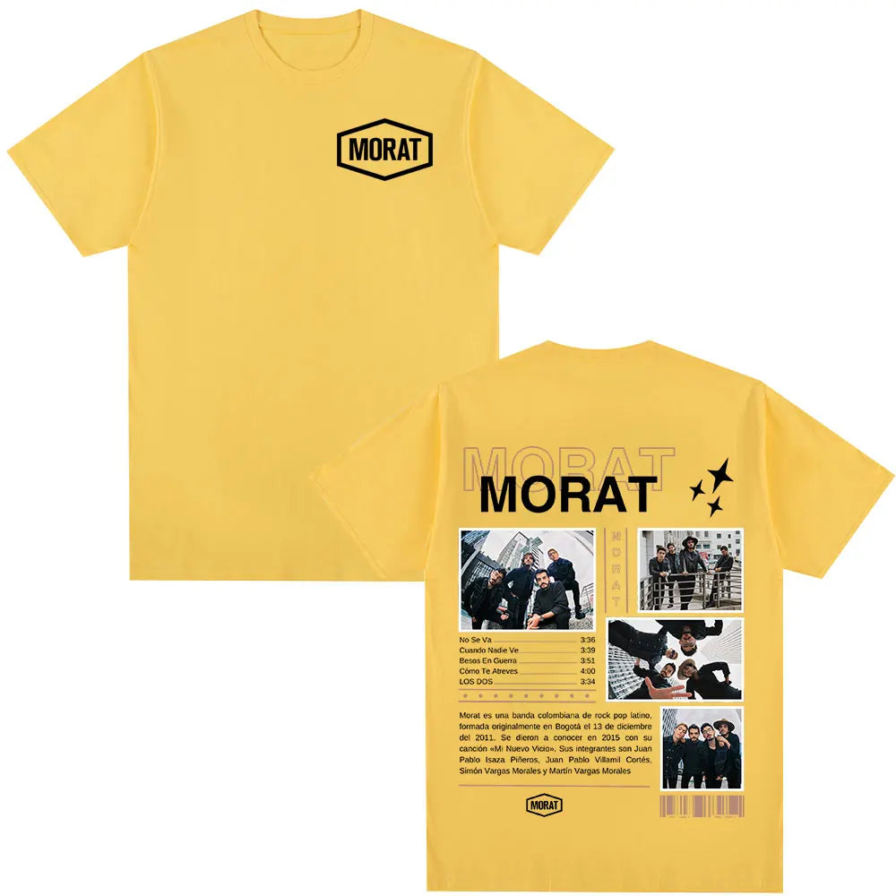 Morat Band Graphic T-shirts Men Women Clothing Fashion Hip Hop T-shirt Casual Cotton Oversized Short Sleeve T Shirts Streetwear