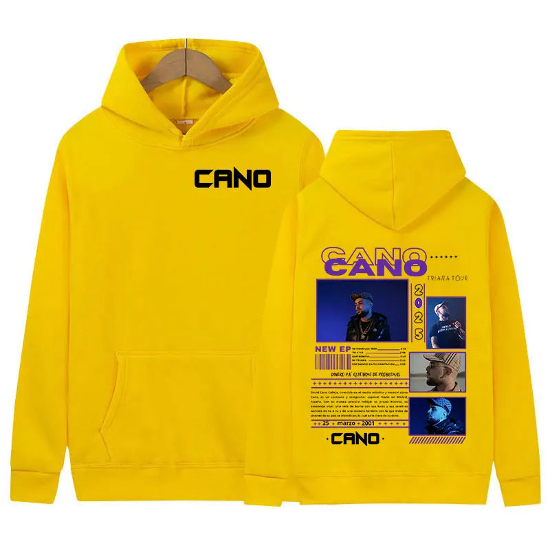 Rapper Cano Music Album Tour 2025 Hoodie Men Women Hip Hop Vintage Pullover Sweatshirt Casual Fashion Oversized Hoody Streetwear