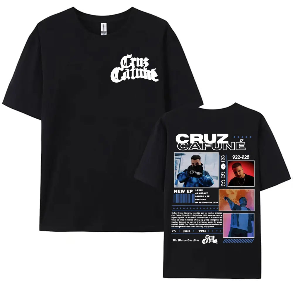 Rapper Cruz 922-928 Album Tour Merch T-shirt Men's Clothing Hip Hop Vintage Fashion T Shirts Summer O-Neck Tops Casual T Shirt