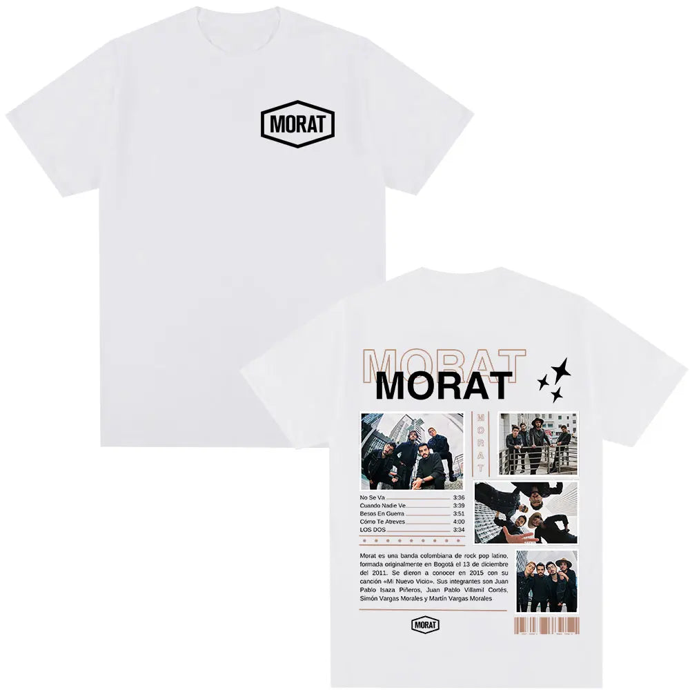 Morat Band Graphic T-shirts Men Women Clothing Fashion Hip Hop T-shirt Casual Cotton Oversized Short Sleeve T Shirts Streetwear