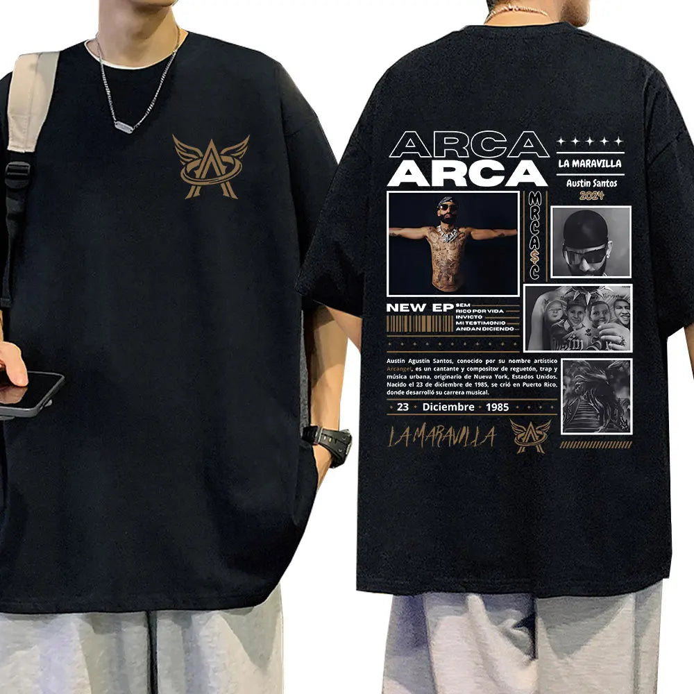 Rapper Arcangel Album T shirt Mens Women Clothing Hip Hop Fashion Oversized Short Sleeve T-shirt Casual Cotton T-shirts Fan Gift