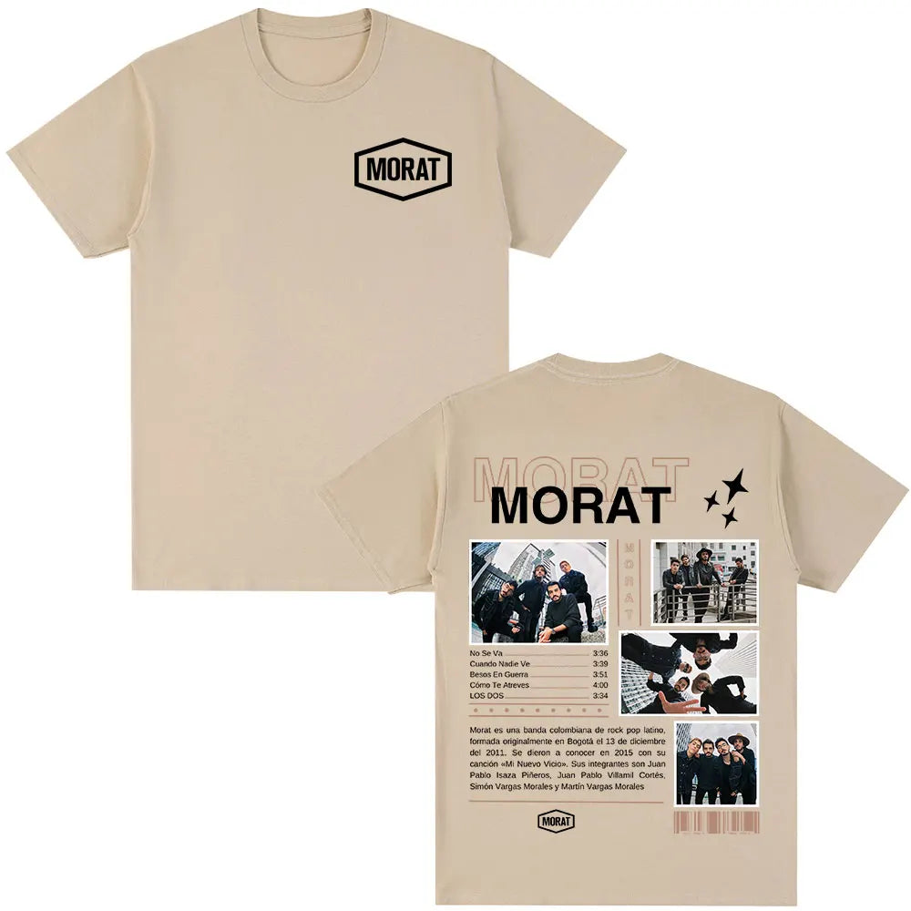 Morat Band Graphic T-shirts Men Women Clothing Fashion Hip Hop T-shirt Casual Cotton Oversized Short Sleeve T Shirts Streetwear