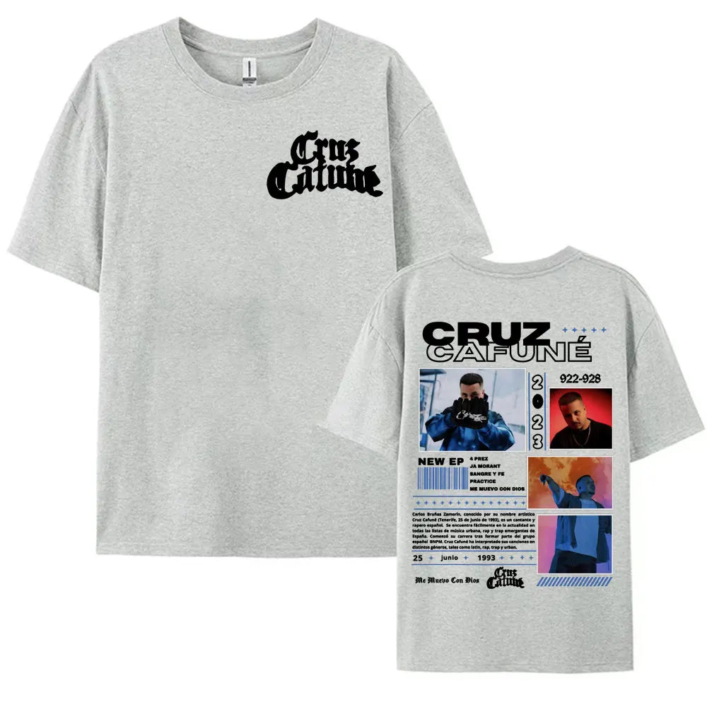 Rapper Cruz 922-928 Album Tour Merch T-shirt Men's Clothing Hip Hop Vintage Fashion T Shirts Summer O-Neck Tops Casual T Shirt