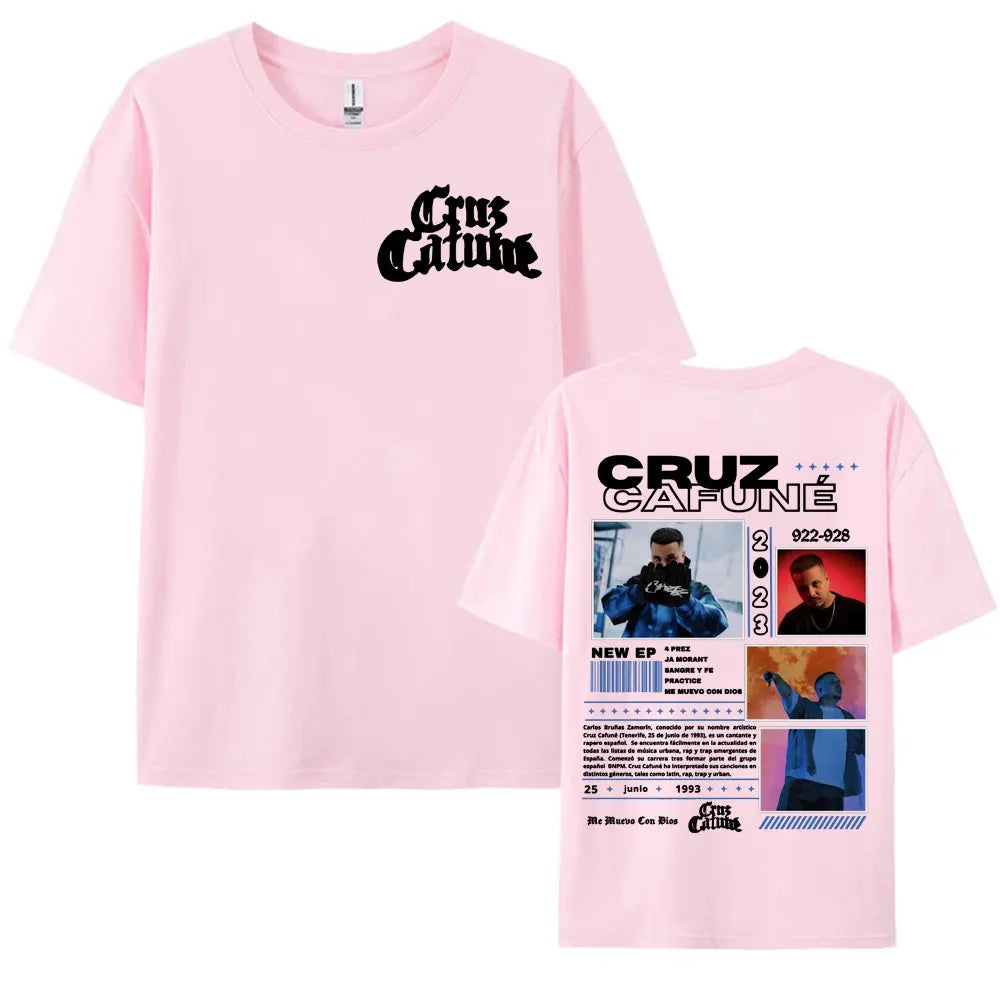 Rapper Cruz 922-928 Album Tour Merch T-shirt Men's Clothing Hip Hop Vintage Fashion T Shirts Summer O-Neck Tops Casual T Shirt