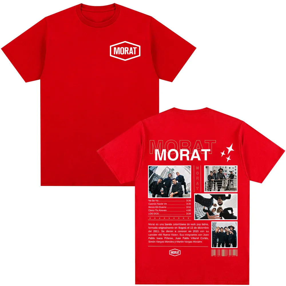 Morat Band Graphic T-shirts Men Women Clothing Fashion Hip Hop T-shirt Casual Cotton Oversized Short Sleeve T Shirts Streetwear