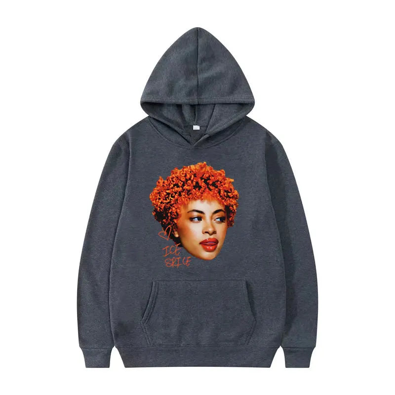Rapper Ice Spice Certified Munch Graphic Hoodies for Men Women Fashion Hip Hop Aesthetic Hoodie Casual Sweatshirt Y2K Streetwear
