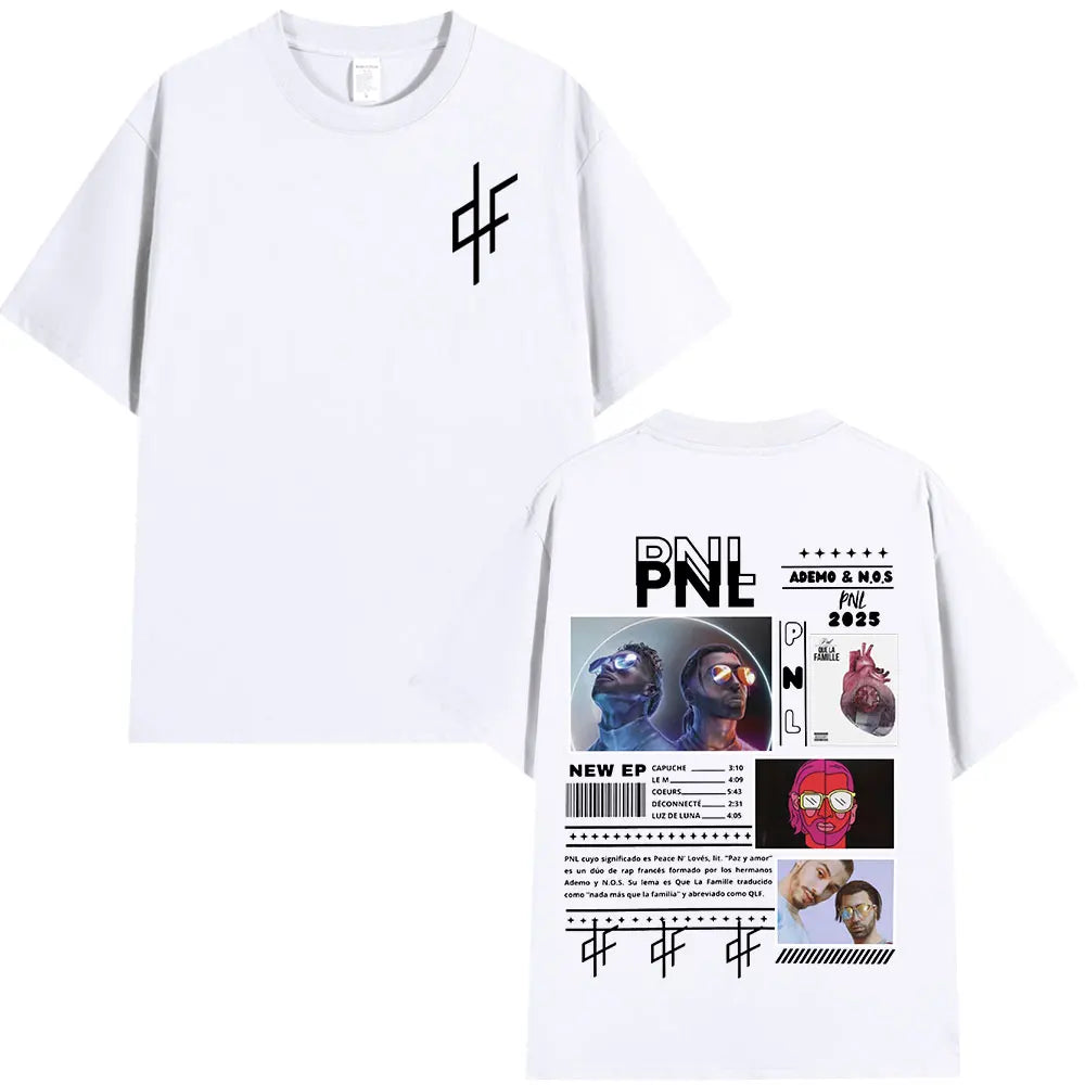Le Monde Chico T Shirt PNL Album French Rapper Graphic Print T-shirt Men Women Hip Hop Fashion Short Sleeve Tee Shirt Streetwear
