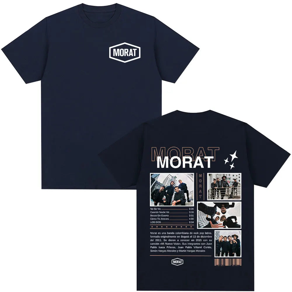 Morat Band Graphic T-shirts Men Women Clothing Fashion Hip Hop T-shirt Casual Cotton Oversized Short Sleeve T Shirts Streetwear