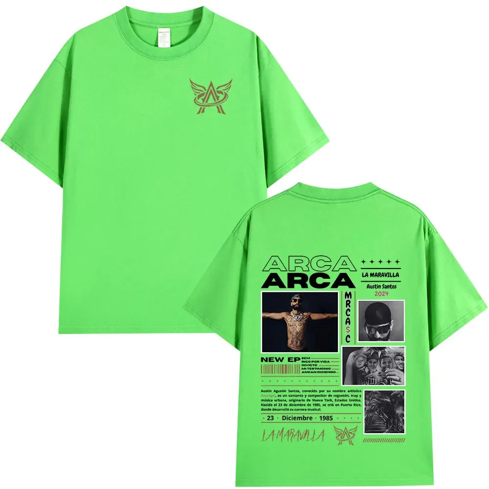 Rapper Arcangel Album T shirt Mens Women Clothing Hip Hop Fashion Oversized Short Sleeve T-shirt Casual Cotton T-shirts Fan Gift