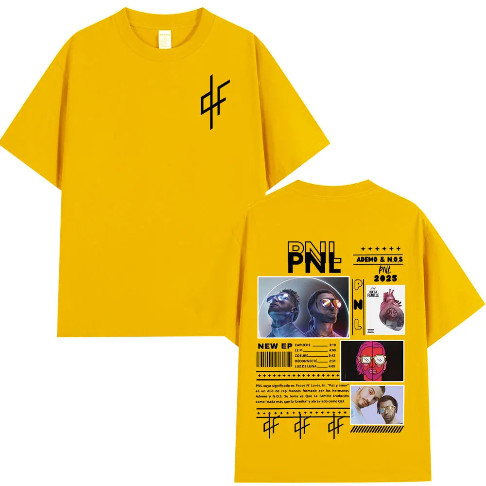 Le Monde Chico T Shirt PNL Album French Rapper Graphic Print T-shirt Men Women Hip Hop Fashion Short Sleeve Tee Shirt Streetwear