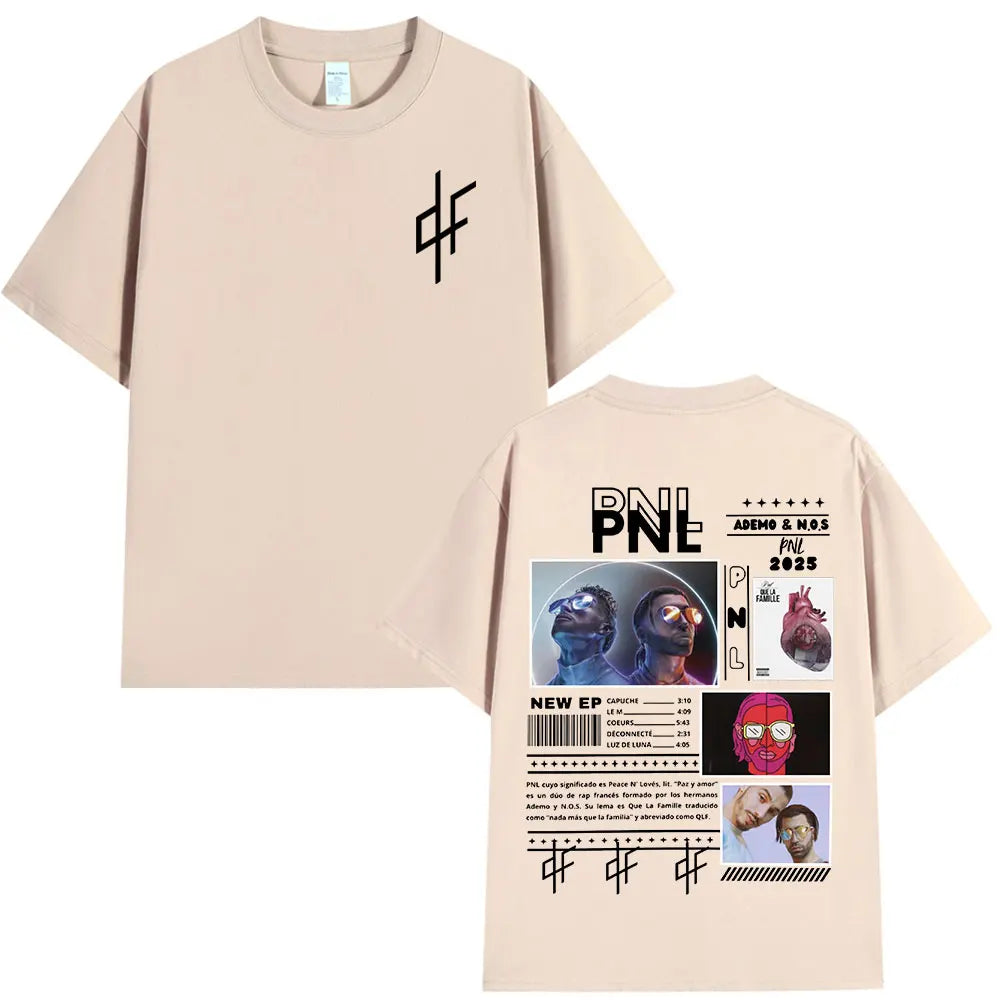 Le Monde Chico T Shirt PNL Album French Rapper Graphic Print T-shirt Men Women Hip Hop Fashion Short Sleeve Tee Shirt Streetwear