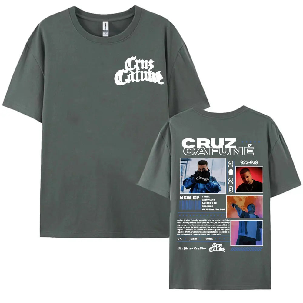 Rapper Cruz 922-928 Album Tour Merch T-shirt Men's Clothing Hip Hop Vintage Fashion T Shirts Summer O-Neck Tops Casual T Shirt