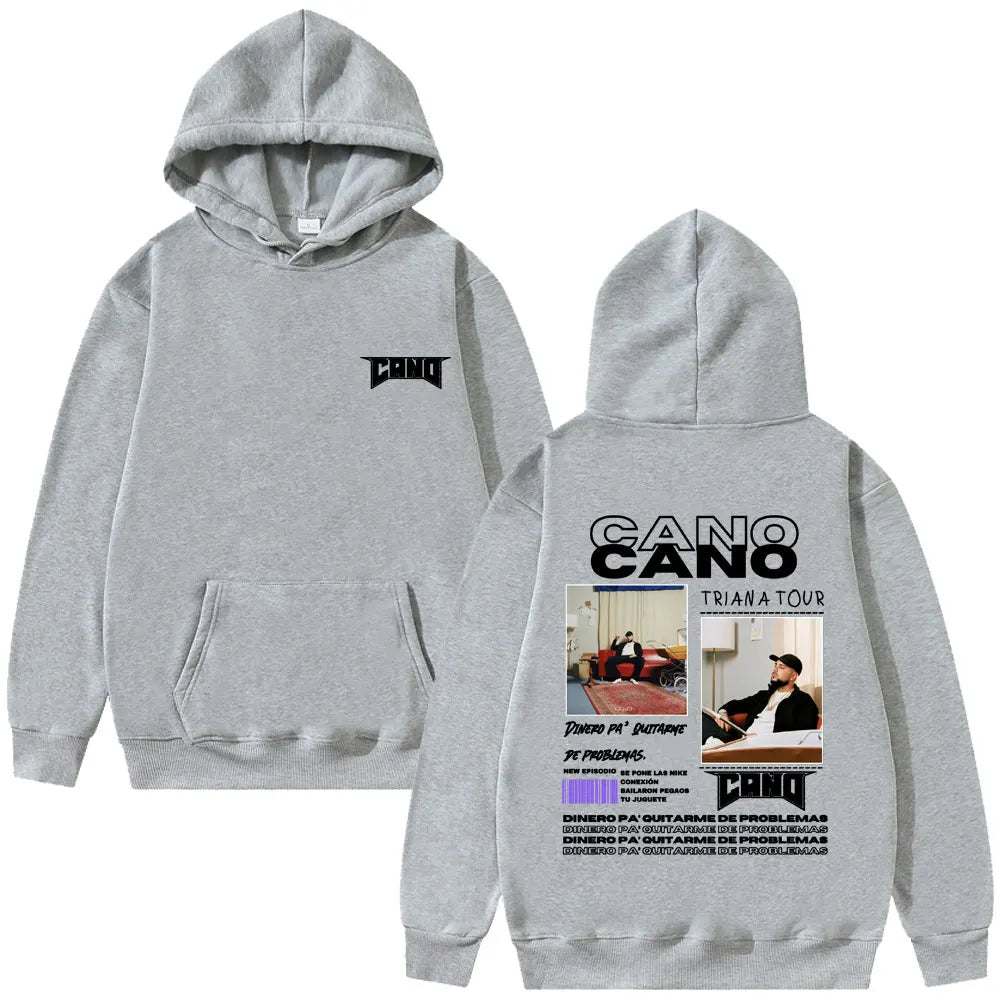 Rapper Cano Triana Tour Album 2025 Hoodies Men Women Fashion Hip Hop Street Sweatshirt Men's Oversized Hoodie Vintage Streetwear