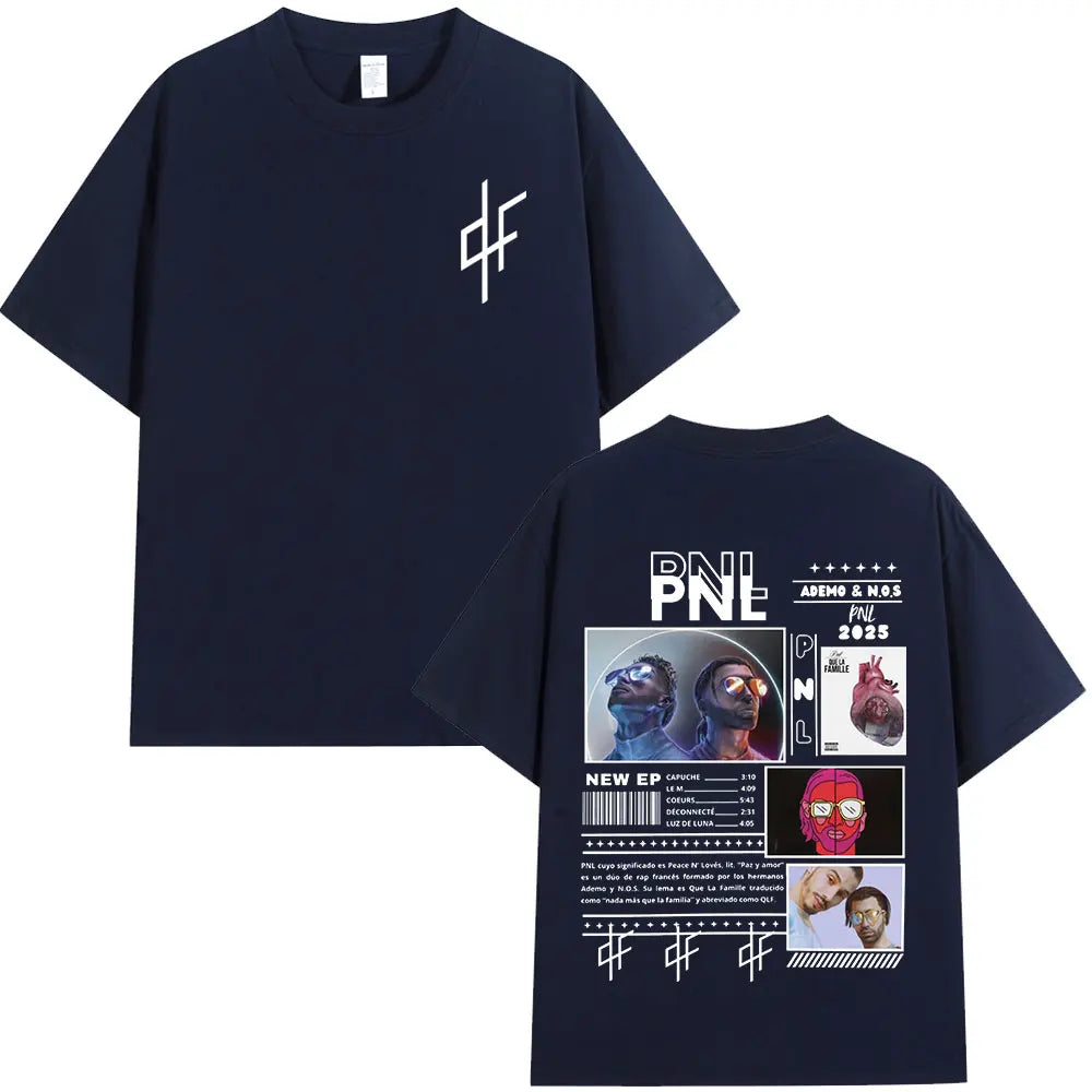 Le Monde Chico T Shirt PNL Album French Rapper Graphic Print T-shirt Men Women Hip Hop Fashion Short Sleeve Tee Shirt Streetwear