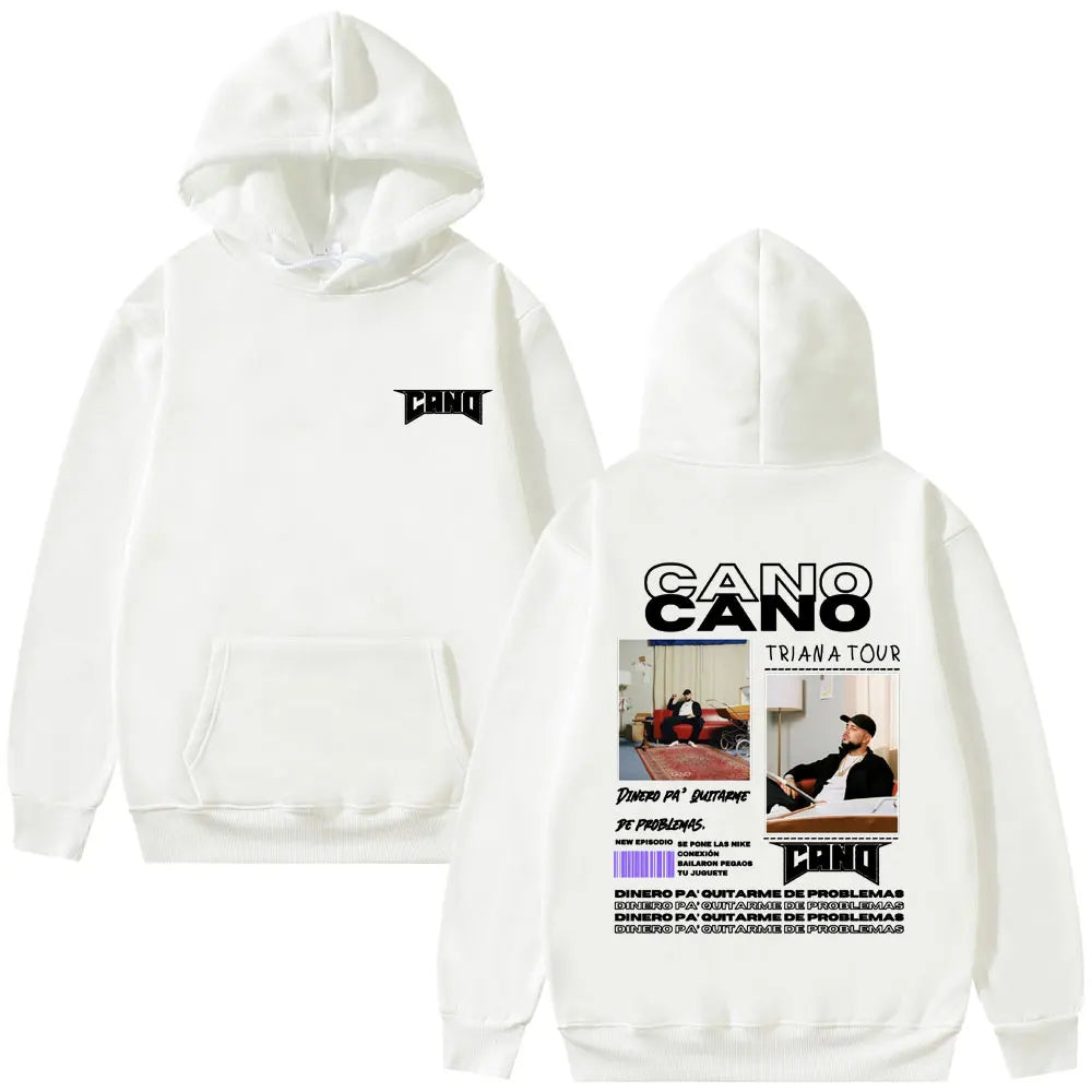 Rapper Cano Triana Tour Album 2025 Hoodies Men Women Fashion Hip Hop Street Sweatshirt Men's Oversized Hoodie Vintage Streetwear
