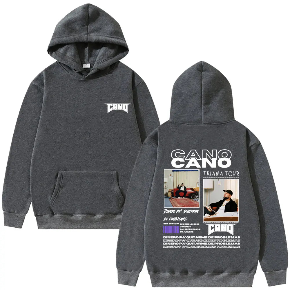 Rapper Cano Triana Tour Album 2025 Hoodies Men Women Fashion Hip Hop Street Sweatshirt Men's Oversized Hoodie Vintage Streetwear