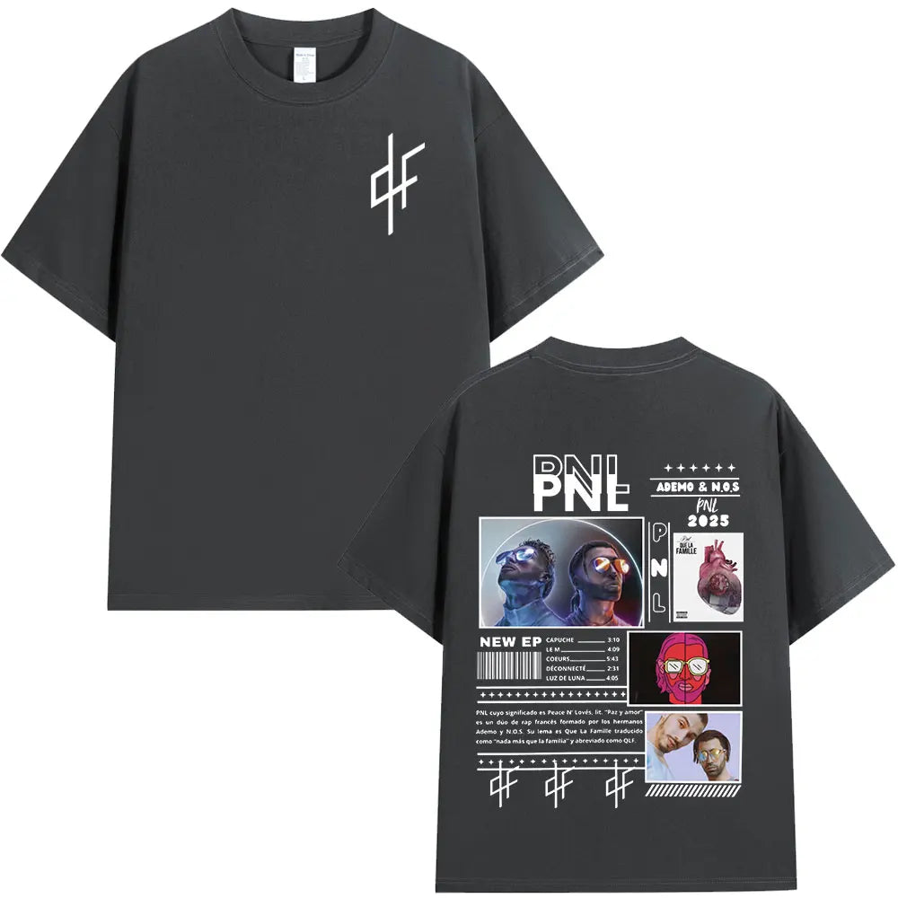 Le Monde Chico T Shirt PNL Album French Rapper Graphic Print T-shirt Men Women Hip Hop Fashion Short Sleeve Tee Shirt Streetwear