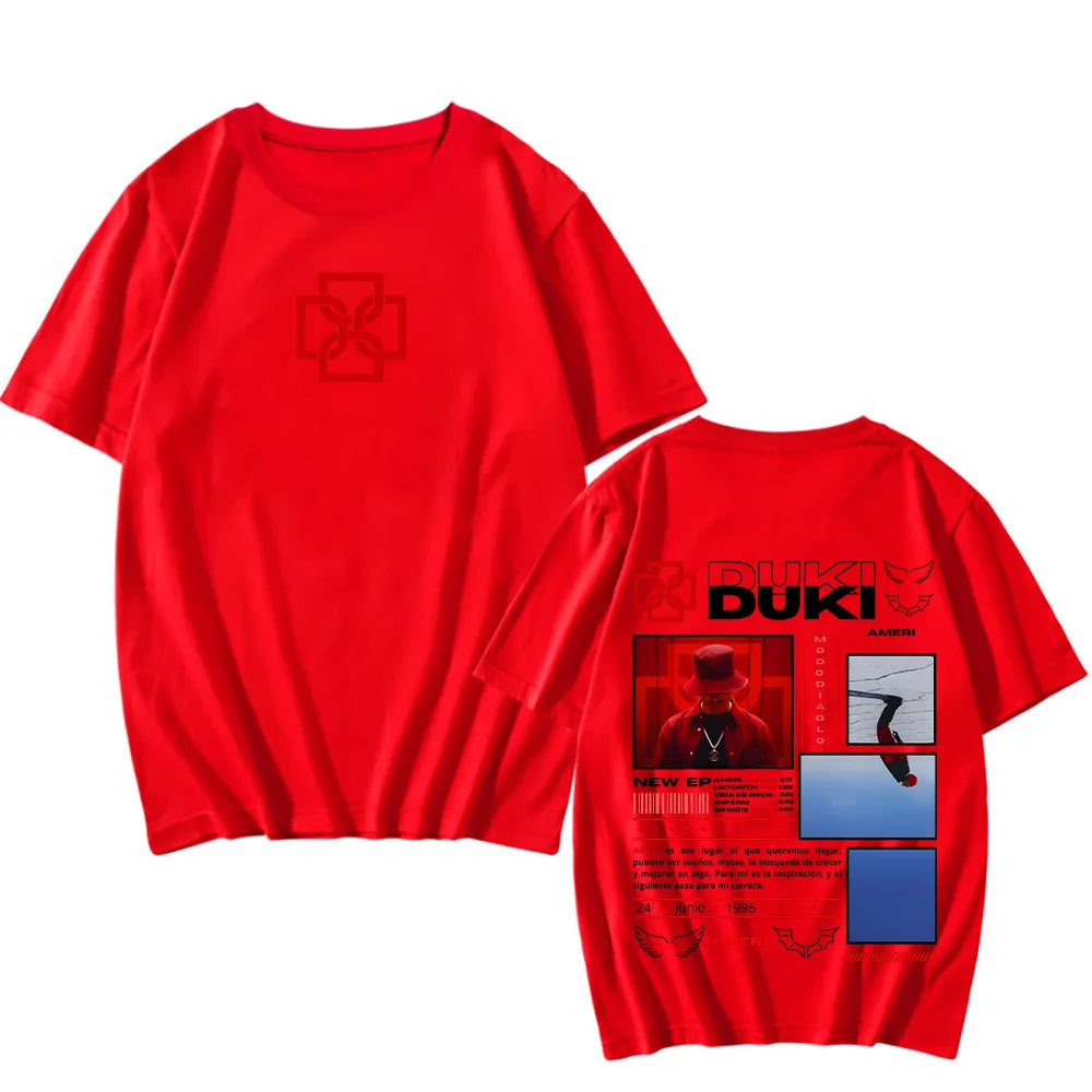 Duki Ameri New EP TShirts Unisex Men/Women Classic Clothing Hip Hop Tops Vintage Fashion Streetwear Cotton T-Shirts Short Sleeve