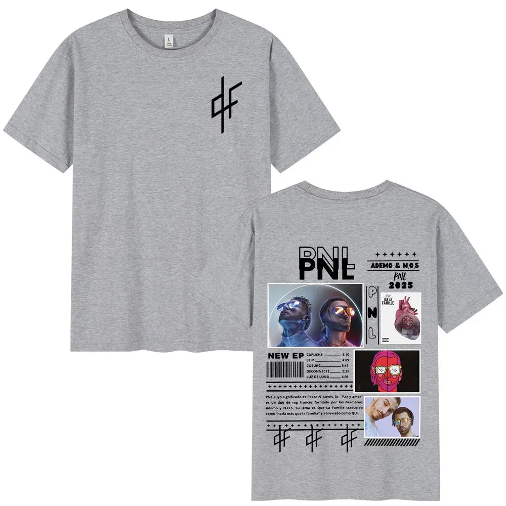 Le Monde Chico T Shirt PNL Album French Rapper Graphic Print T-shirt Men Women Hip Hop Fashion Short Sleeve Tee Shirt Streetwear