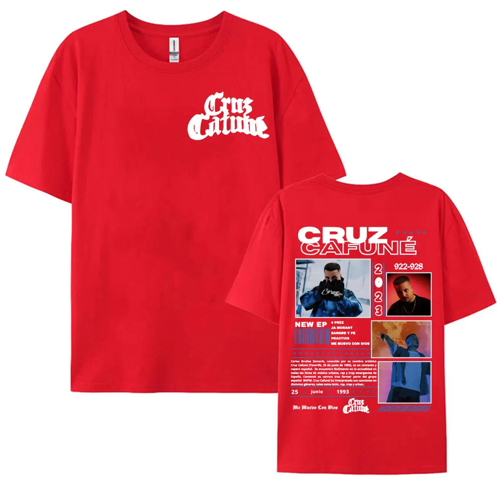 Rapper Cruz 922-928 Album Tour Merch T-shirt Men's Clothing Hip Hop Vintage Fashion T Shirts Summer O-Neck Tops Casual T Shirt