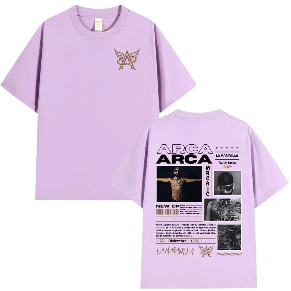 Rapper Arcangel Album T shirt Mens Women Clothing Hip Hop Fashion Oversized Short Sleeve T-shirt Casual Cotton T-shirts Fan Gift