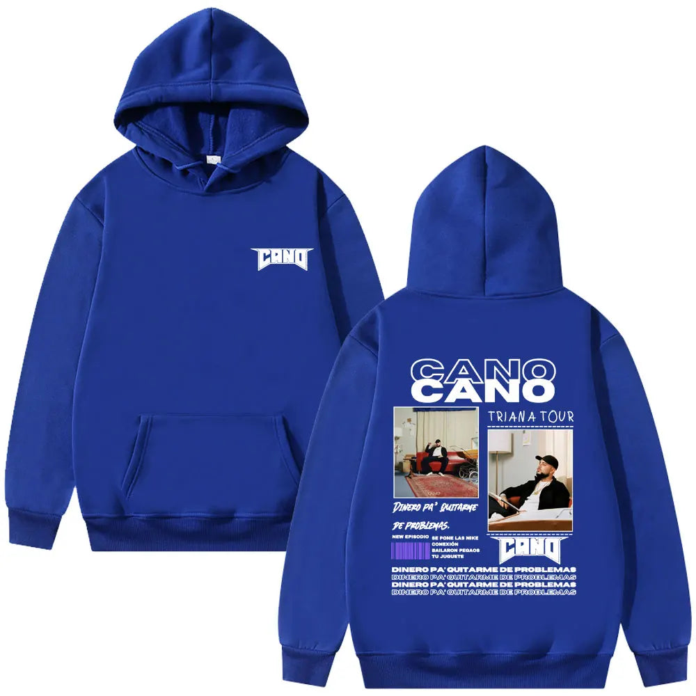 Rapper Cano Triana Tour Album 2025 Hoodies Men Women Fashion Hip Hop Street Sweatshirt Men's Oversized Hoodie Vintage Streetwear