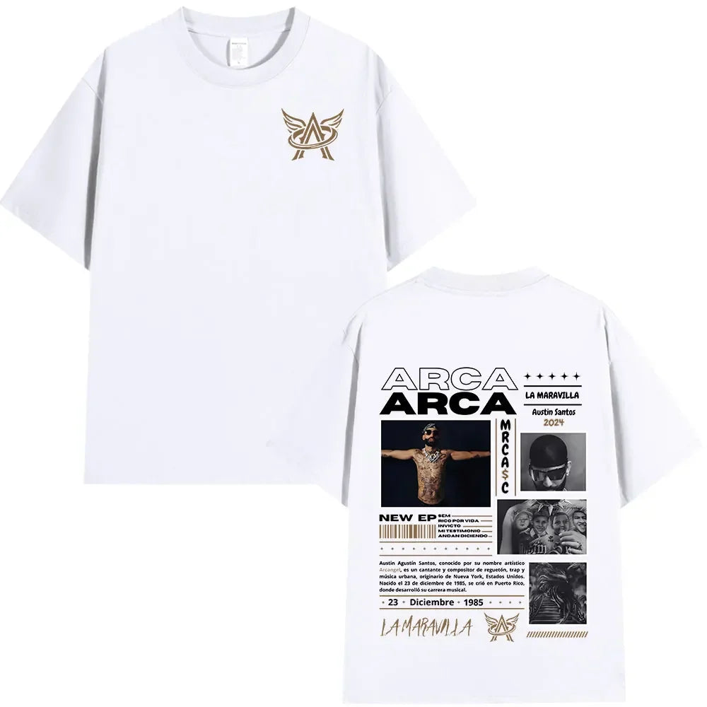 Rapper Arcangel Album T shirt Mens Women Clothing Hip Hop Fashion Oversized Short Sleeve T-shirt Casual Cotton T-shirts Fan Gift