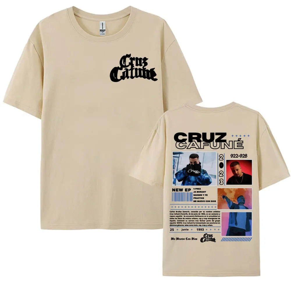 Rapper Cruz 922-928 Album Tour Merch T-shirt Men's Clothing Hip Hop Vintage Fashion T Shirts Summer O-Neck Tops Casual T Shirt