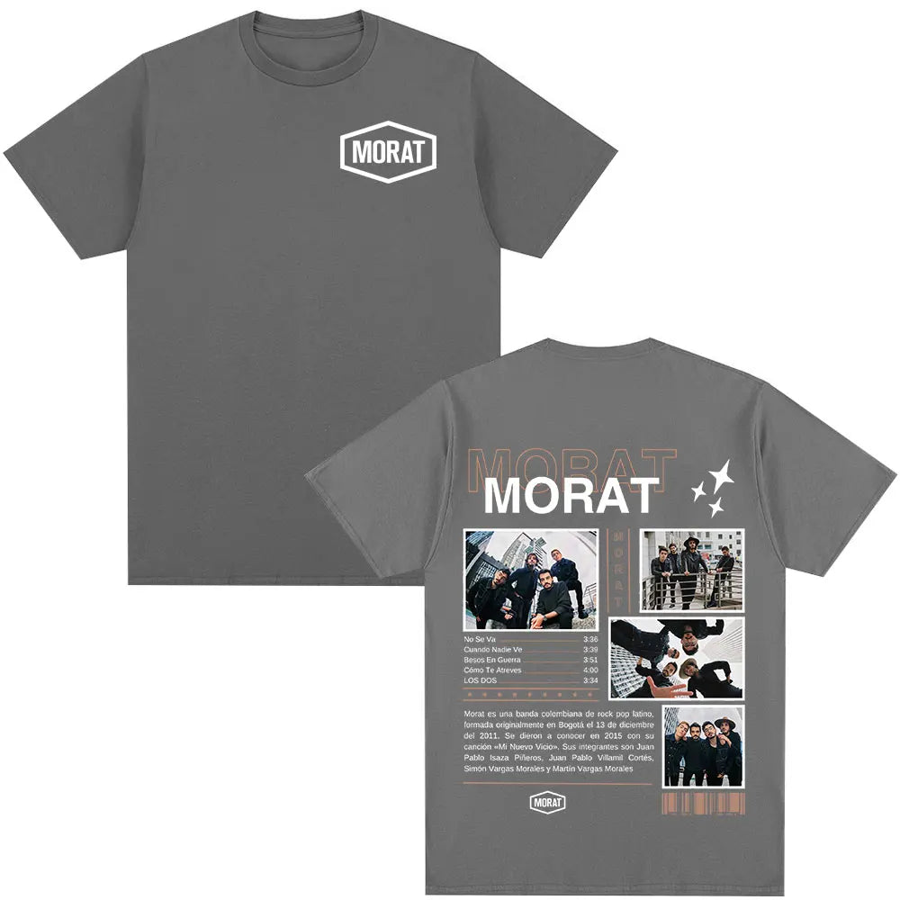 Morat Band Graphic T-shirts Men Women Clothing Fashion Hip Hop T-shirt Casual Cotton Oversized Short Sleeve T Shirts Streetwear